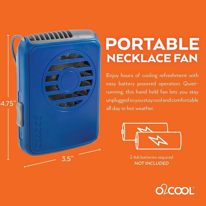 O2Cool Deluxe Necklace Fan Assorted Counter Display
