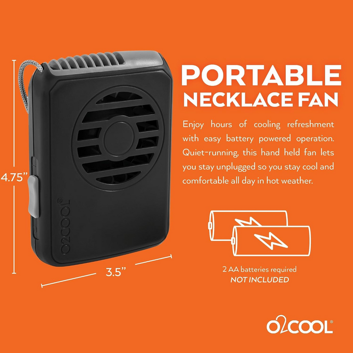 O2Cool Rechargeable Necklace Fan