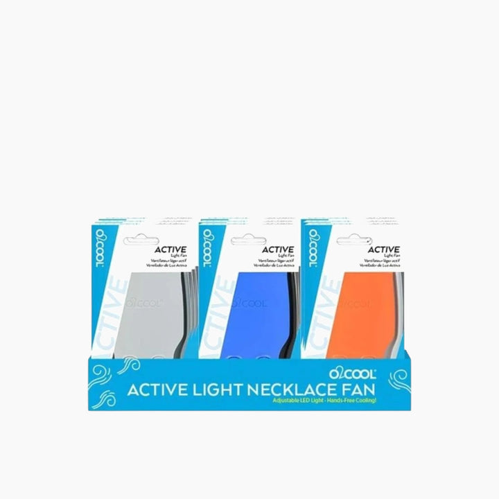 O2Cool Active Light Necklace Fan - Assorted - HUNA