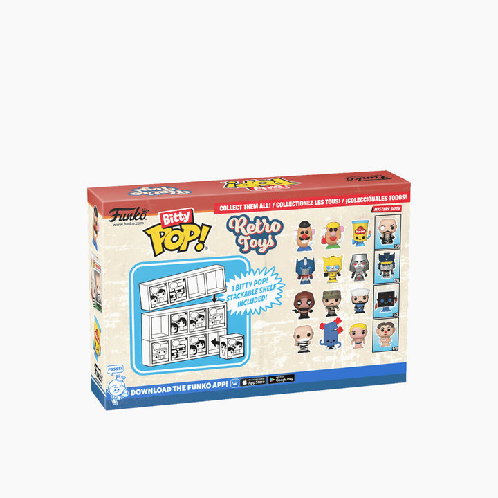 Funko Bitty Pop! ألعاب ريترو هاسبرو- مستر بوتيتو هيد حزمة من 4 قطع السلسلة 1