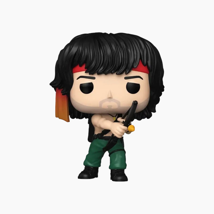 John Rambo vinyl action figure with explosive arrow accessory