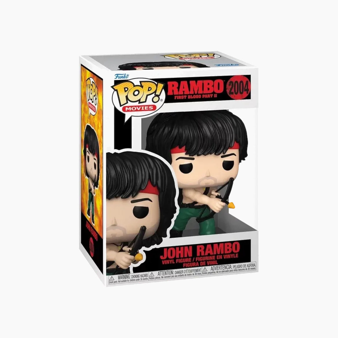 John Rambo vinyl action figure with explosive arrow accessory