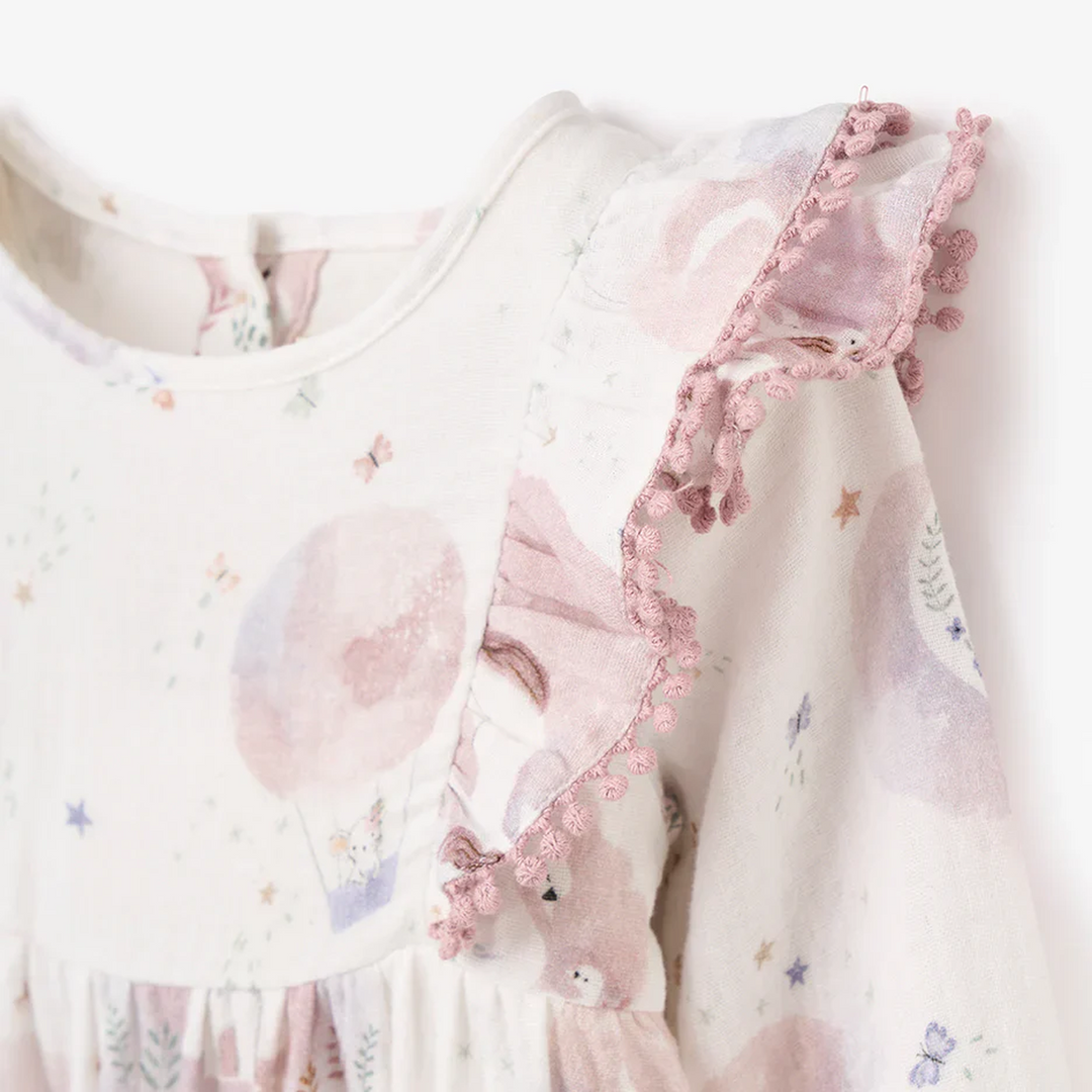Elegant Baby Fairytale Wonderland Organic Muslin Jumpsuit