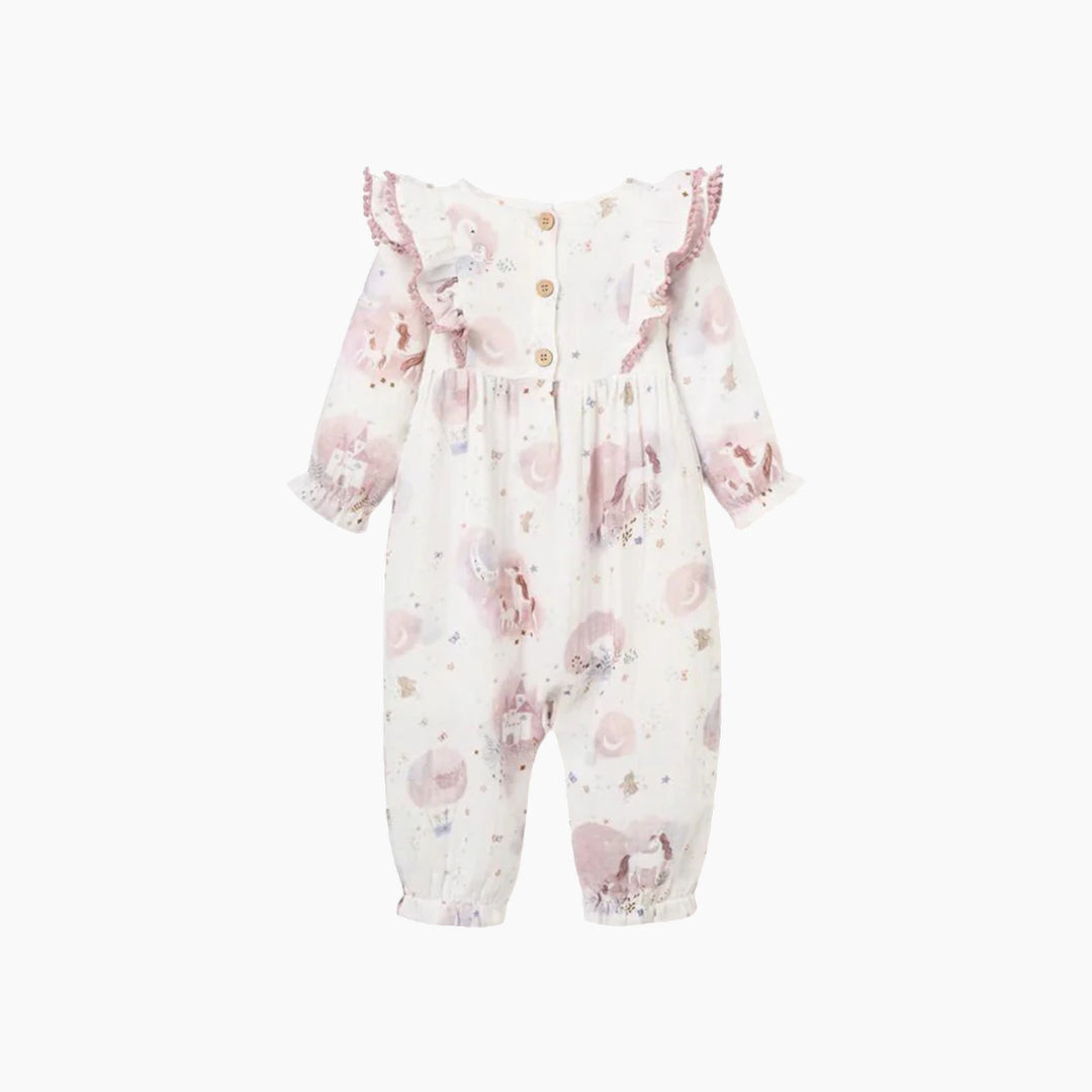 Elegant Baby Fairytale Wonderland Organic Muslin Jumpsuit