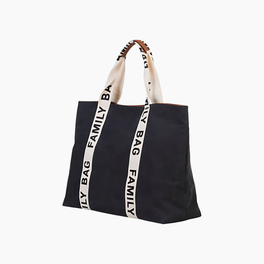 Childhome Signature Canvas Black nursery bag