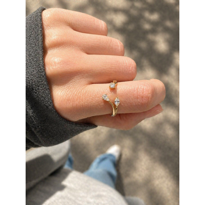 Layan Mubaidien Fine Jewellery Fancy Open Ring