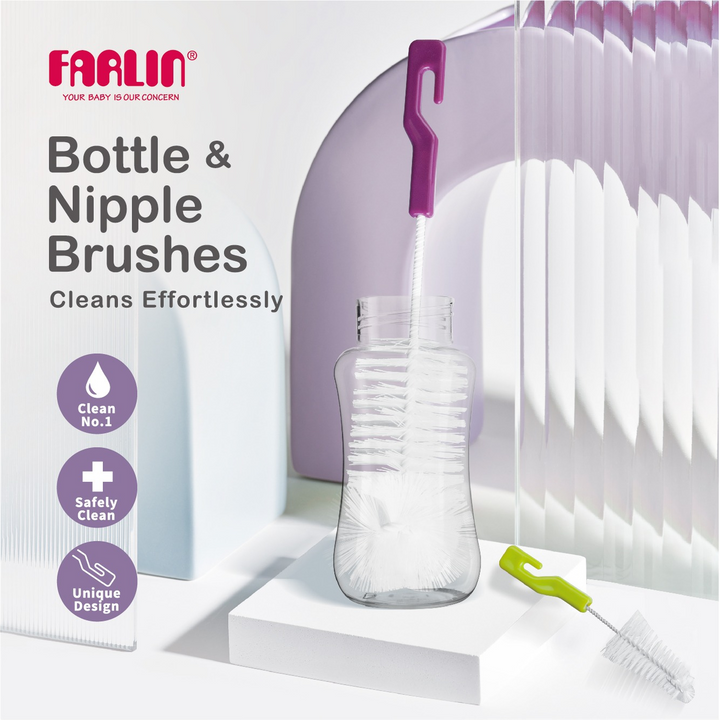 Farlin Bottle and Nipple Brushes