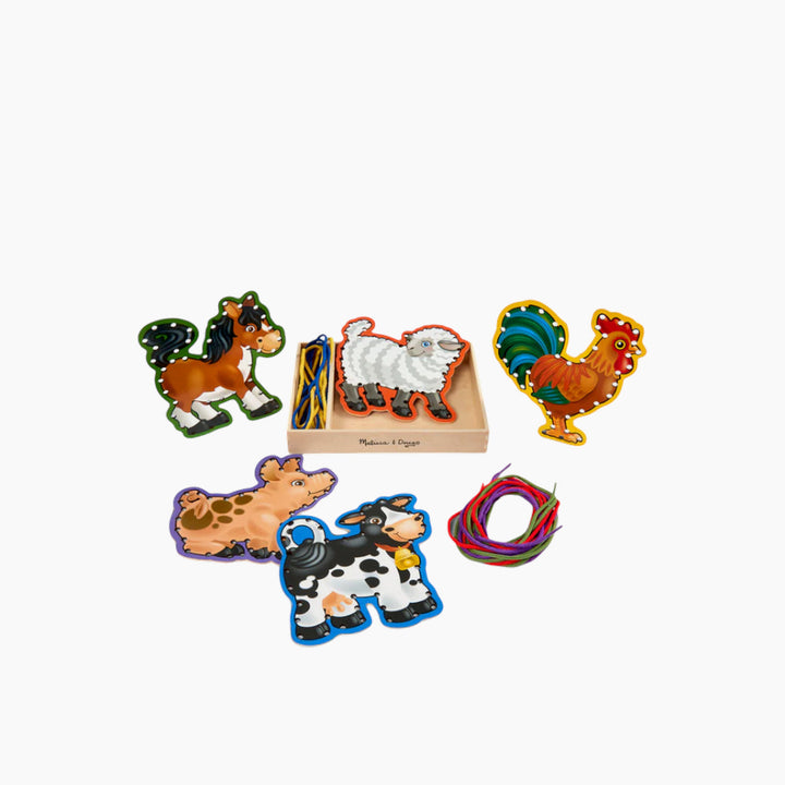 Melissa &amp; Doug Farm Animals Lace &amp; Trace Panels