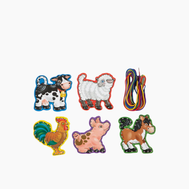 Melissa &amp; Doug Farm Animals Lace &amp; Trace Panels