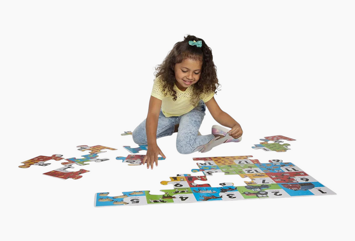 Melissa &amp; Doug Farm Number Floor Puzzle (24 PC)