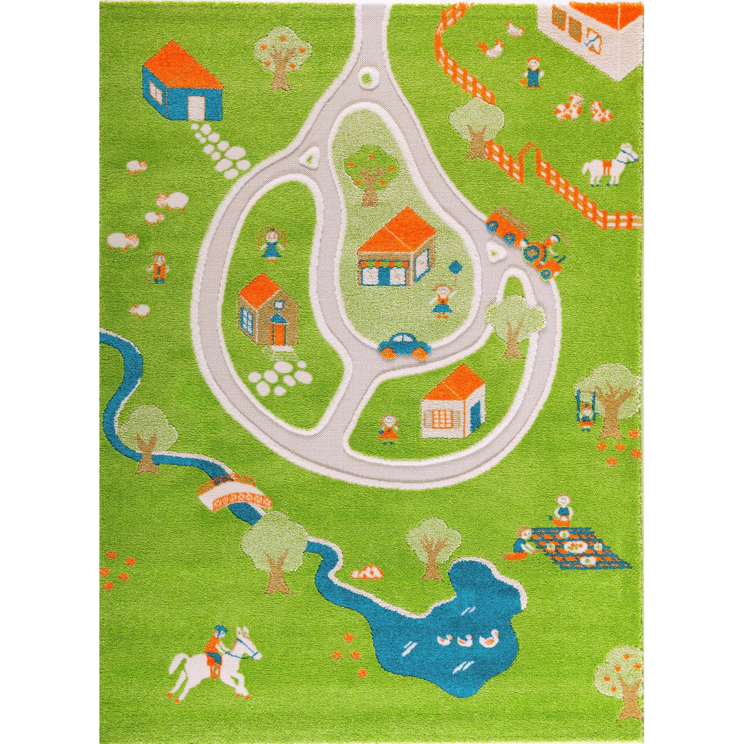 IVI World Farm Play Rug, 100% polypropylene