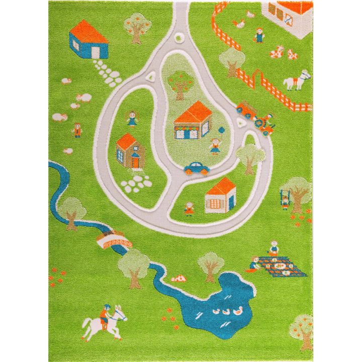 IVI World Farm Play Rug, 100% polypropylene