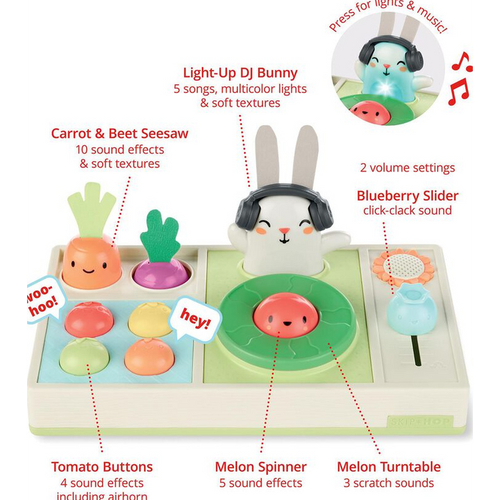 Skip Hop Farmstand Let The Beet Drop DJ Set Baby Musical Toy