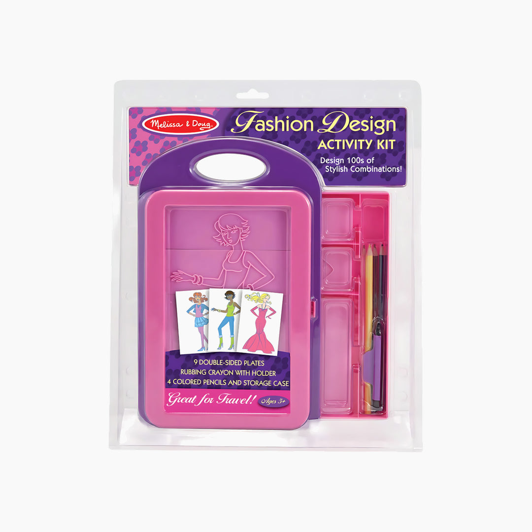 Melissa &amp; Doug Fashion Design Activity Kit for pretend play