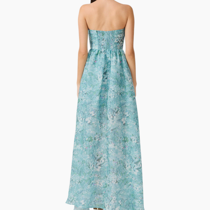 Elliott Faye Strapless Gown in Blue
