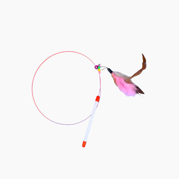 Feather Decor Cat Teaser Stick