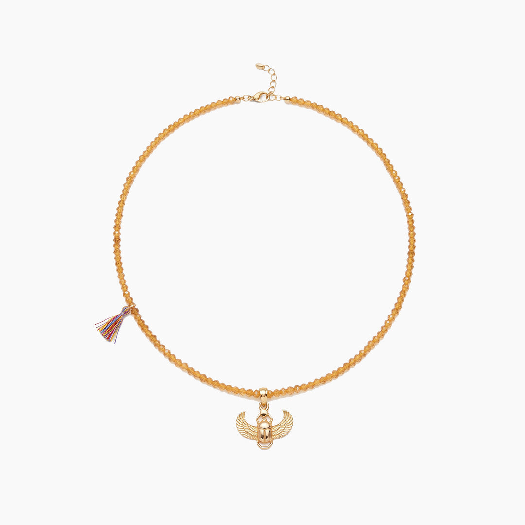 Golden Manta Ray Necklace