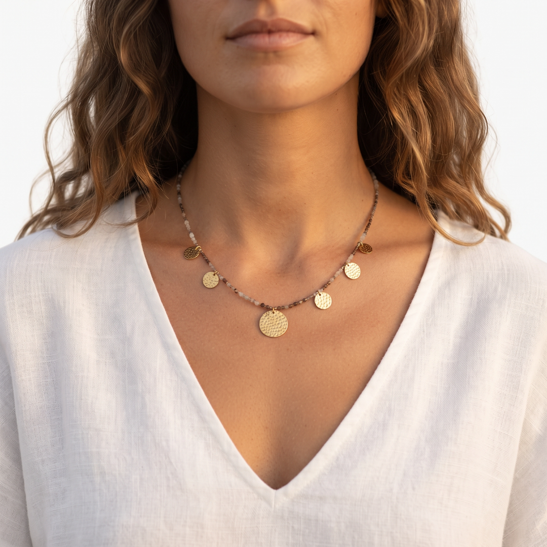 Sandlight Disc Necklace