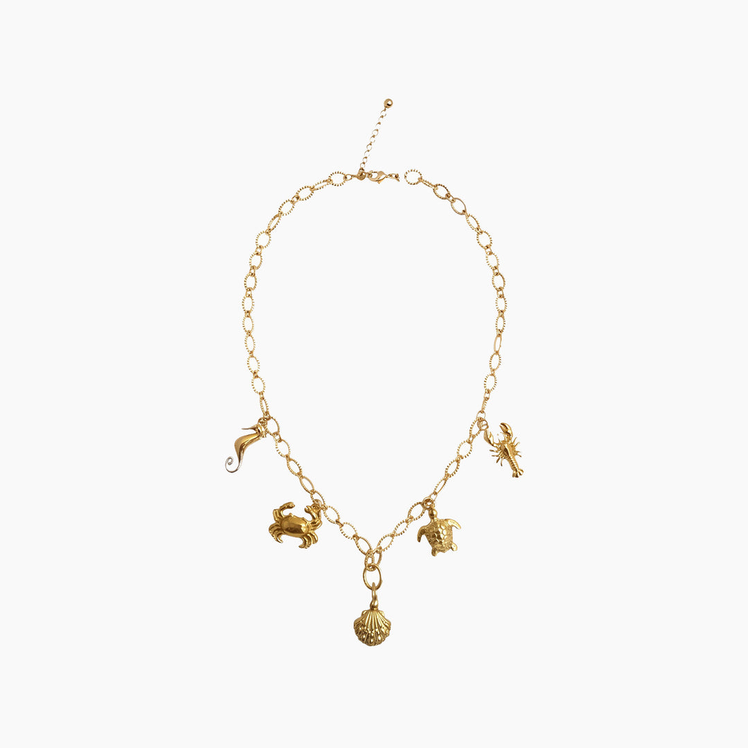 Featherlight Sea Charm Chain Necklace