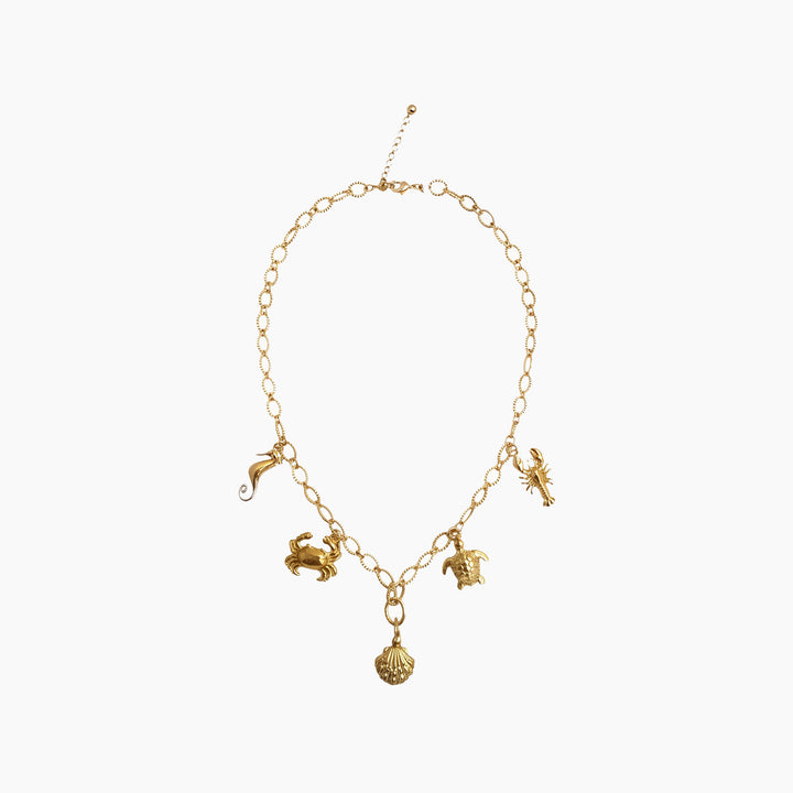 Featherlight Sea Charm Chain Necklace