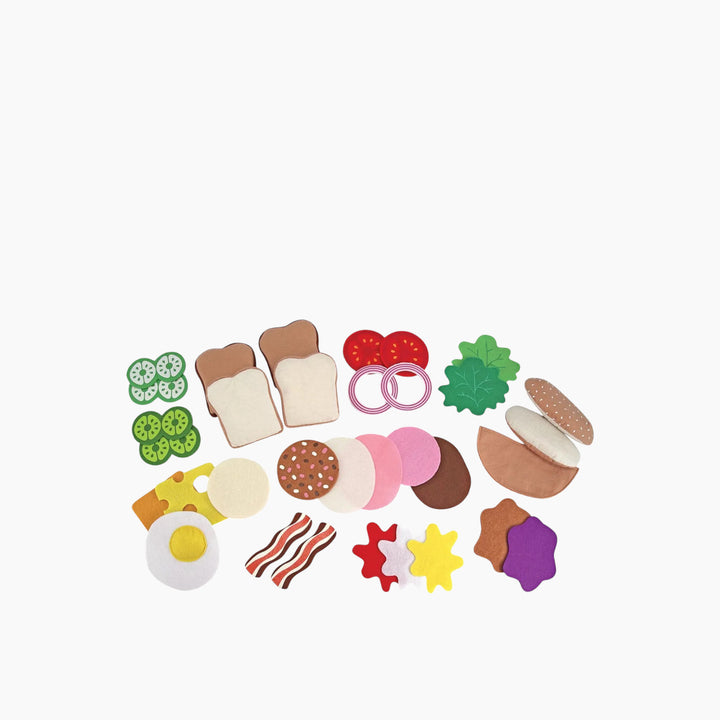Melissa &amp; Doug Felt Play Food Set - HUNA