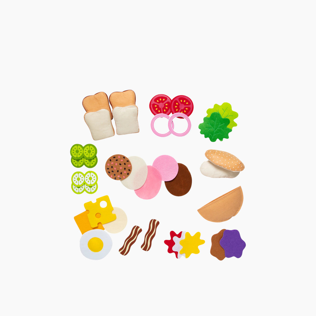 Melissa &amp; Doug Felt Play Food Set - HUNA