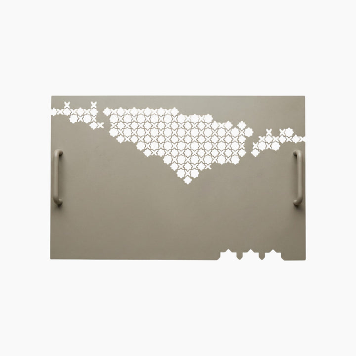 Kawn Designs Filastin tray with Palestine map silhouette
