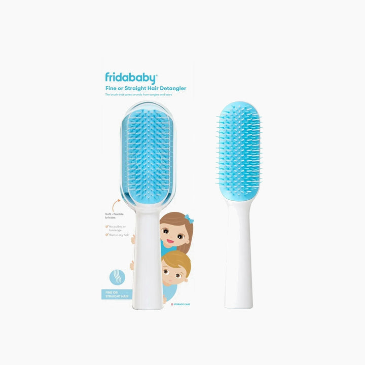 FridaBaby Fine Or Straight Hair Detangler with soft, flexible bristles