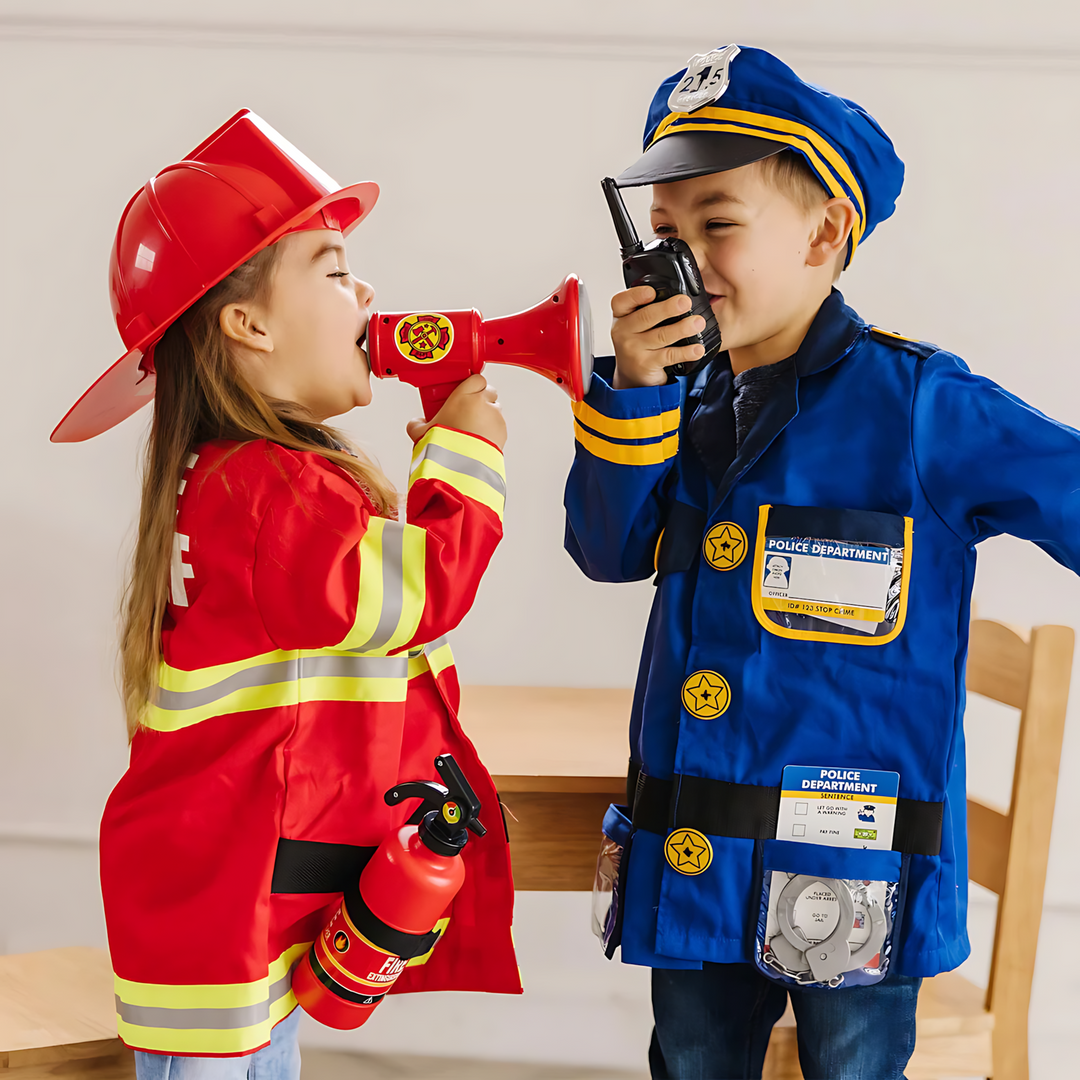 Melissa &amp; Doug Fire Chief pretend play costume set for children