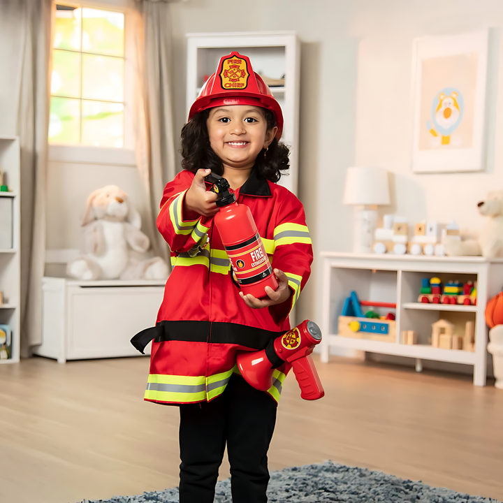 Melissa &amp; Doug Fire Chief pretend play costume set for children