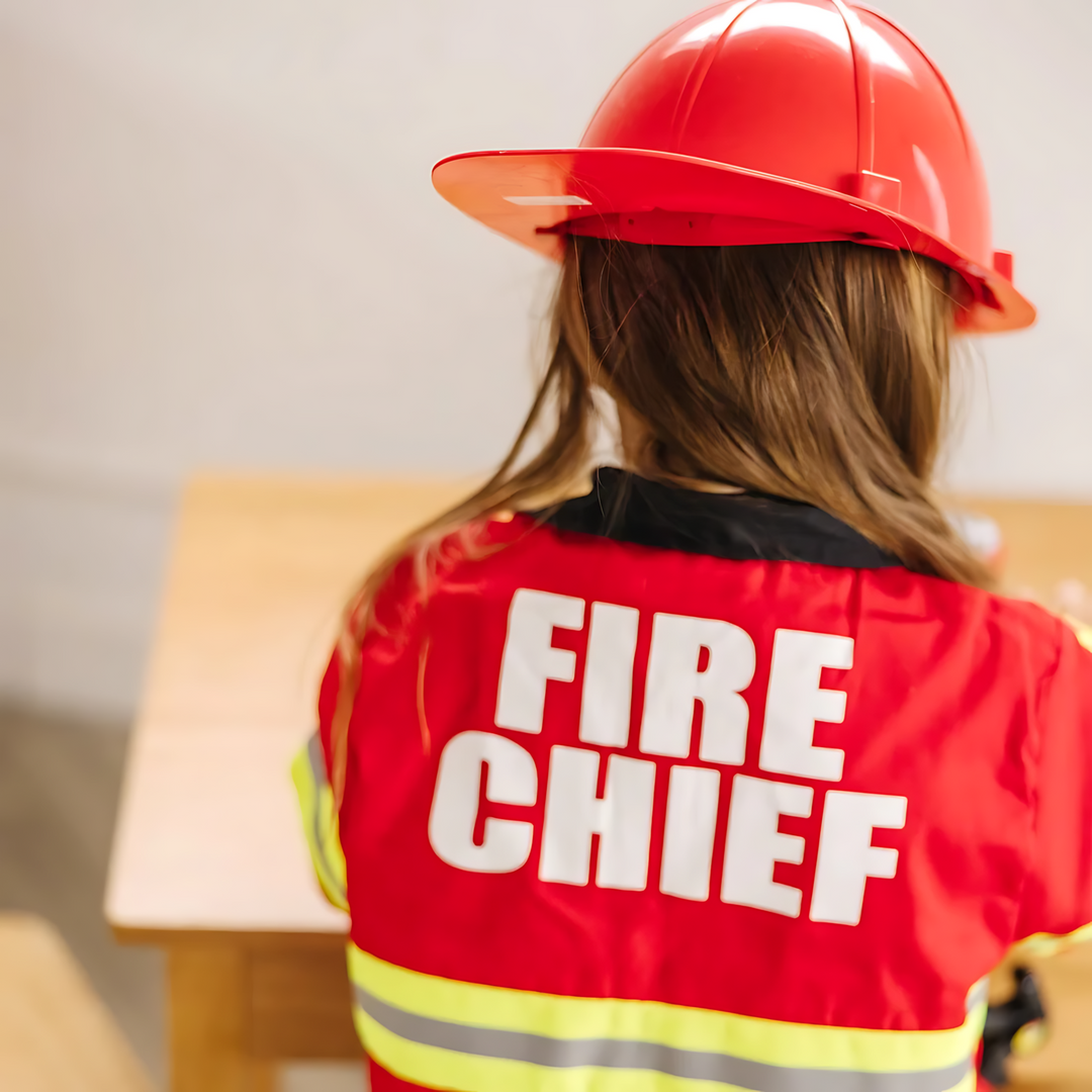 Melissa &amp; Doug Fire Chief pretend play costume set for children