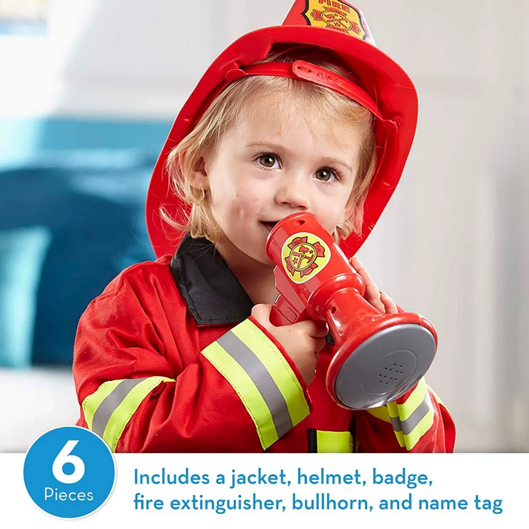 Melissa &amp; Doug Fire Chief pretend play costume set for children