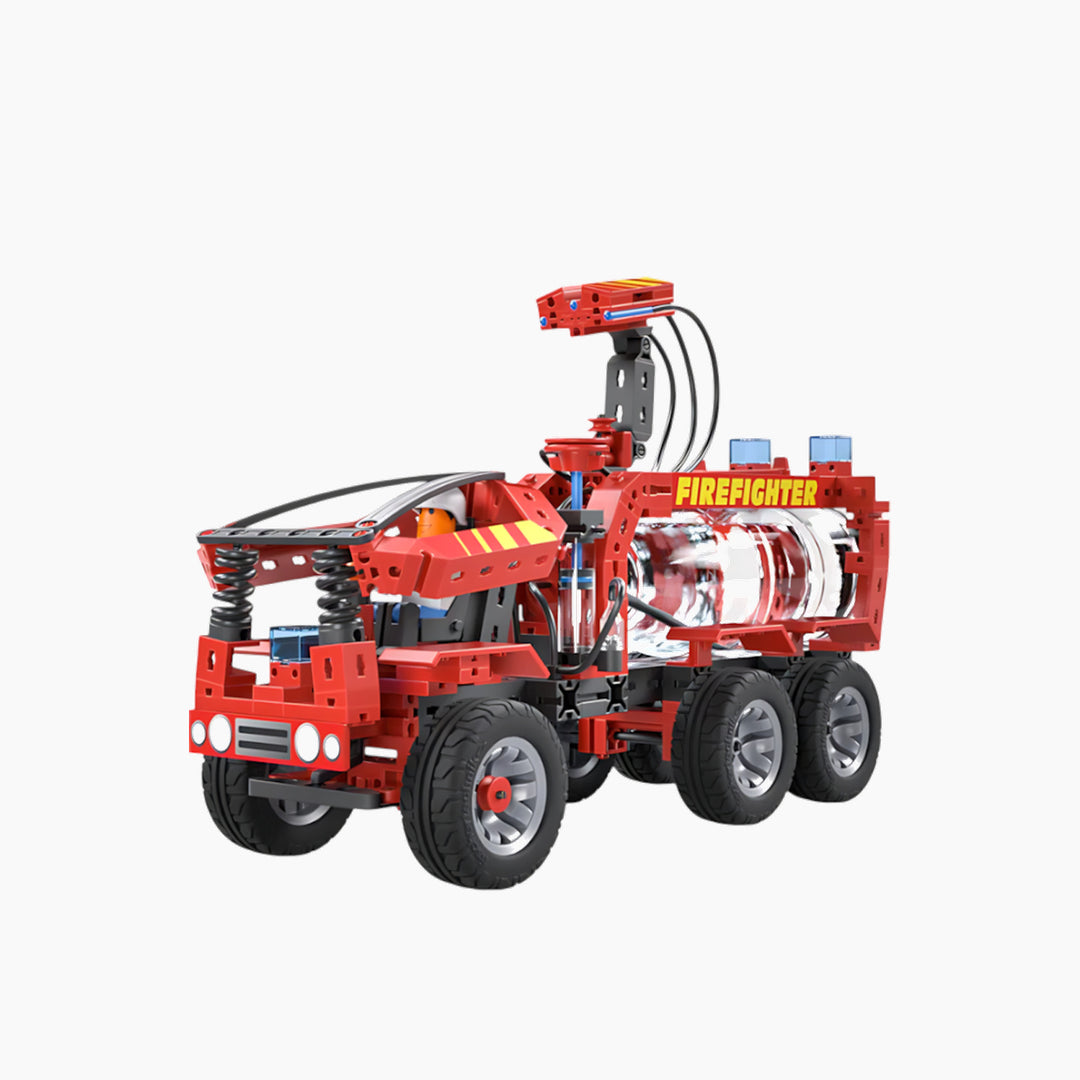 Firefighter toy with functional extinguishing capability