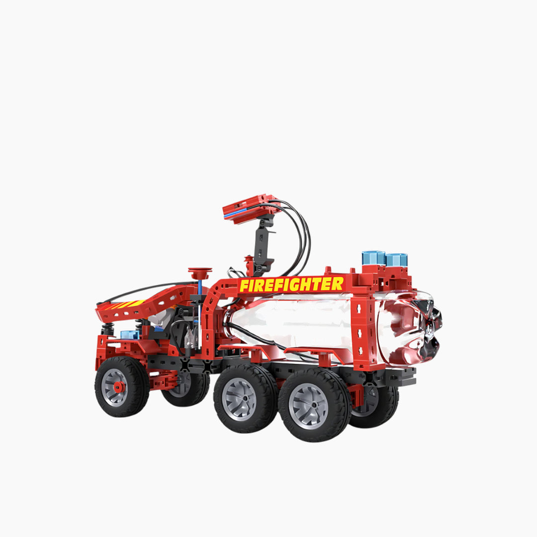 Firefighter toy with extinguishing function