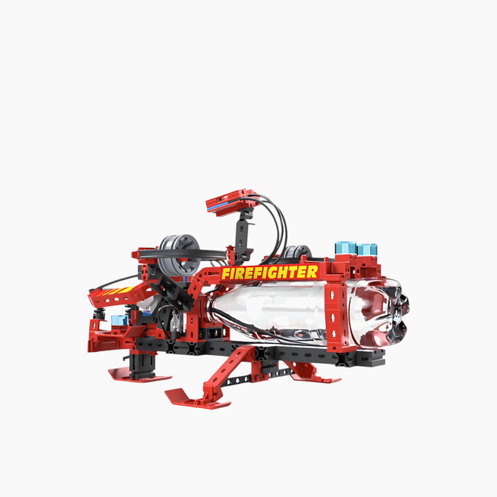 Firefighter toy with extinguishing function and four water spray modes