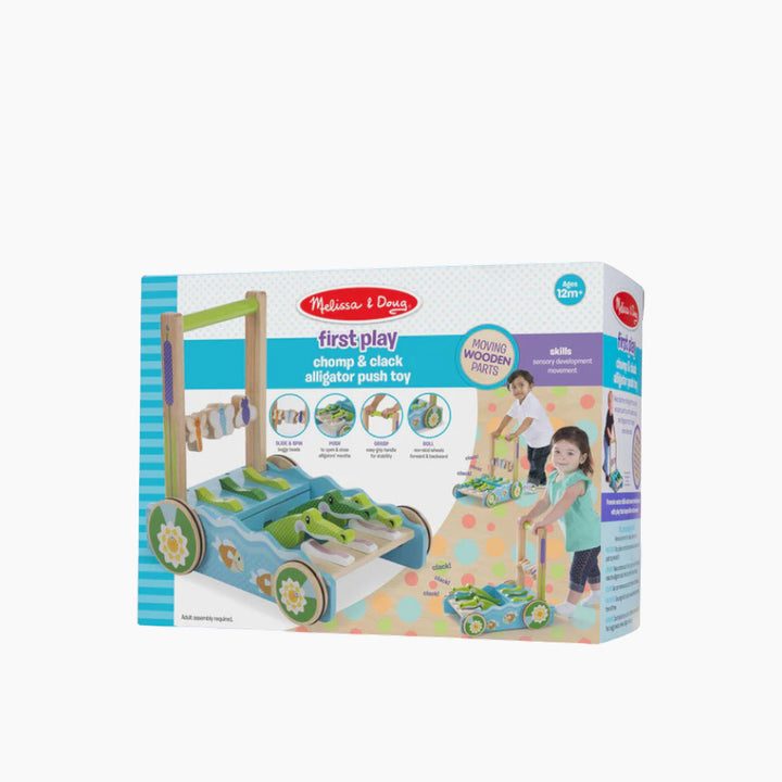 Melissa &amp; Doug First Play - Chomp and Clack Alligator Push Toy