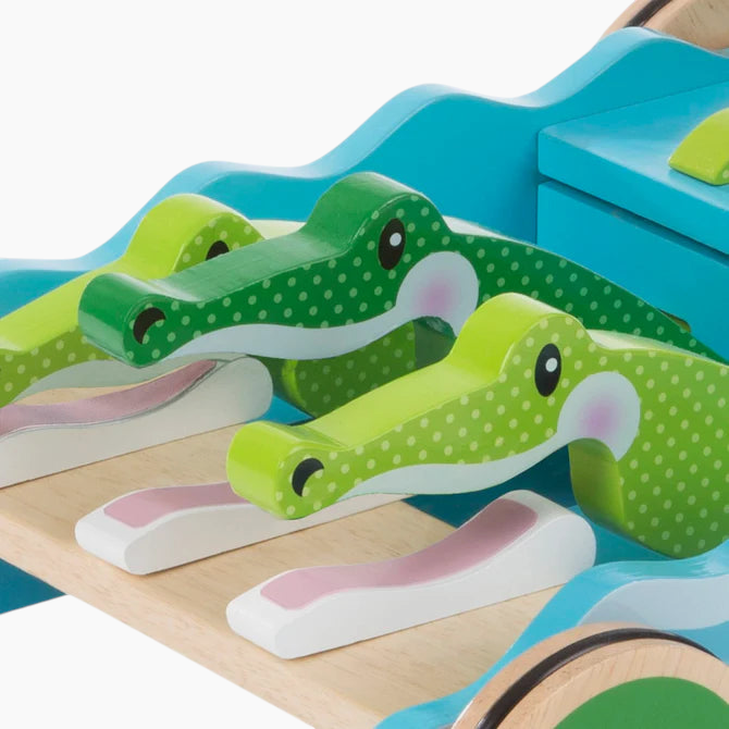 Melissa &amp; Doug First Play - Chomp and Clack Alligator Push Toy
