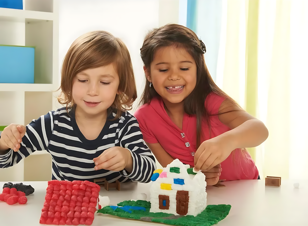 Fischer TiPs building toy with colorful starch sticks