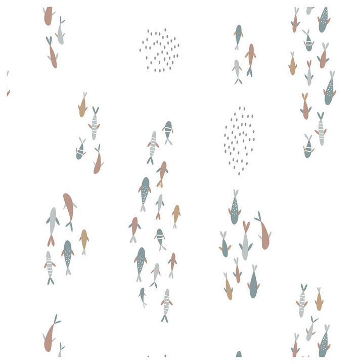 Lulujo Fish Crib Sheet