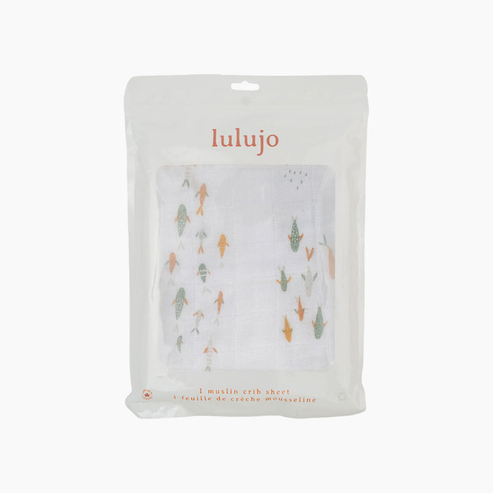 Lulujo Fish Crib Sheet