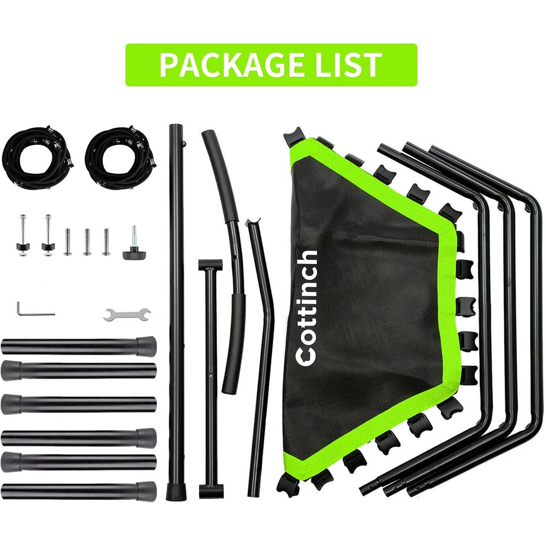 Cottinch Fitness Trampoline with Adjustable Handle