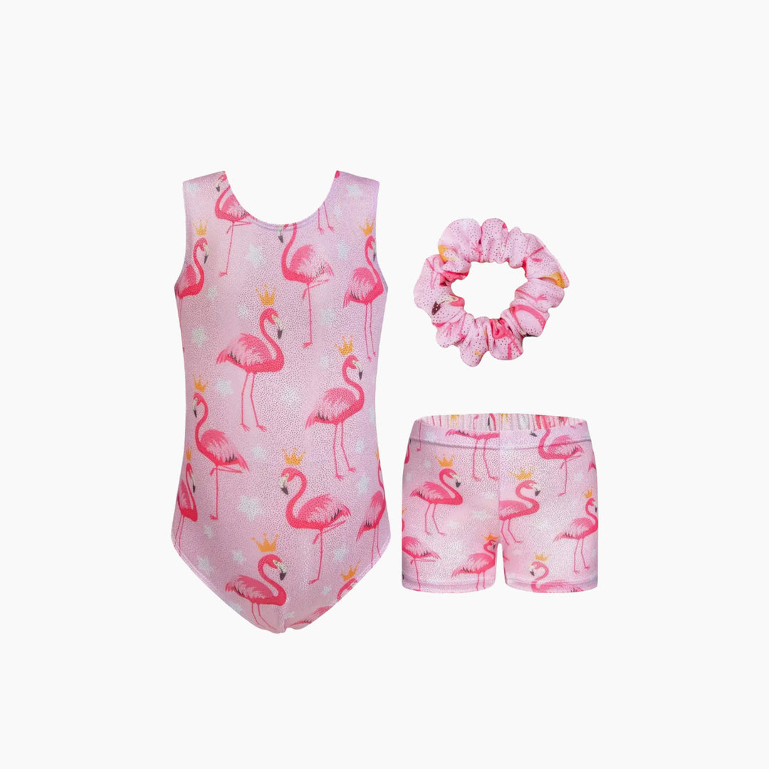 Zeta Flex Flamingo Leotard Set