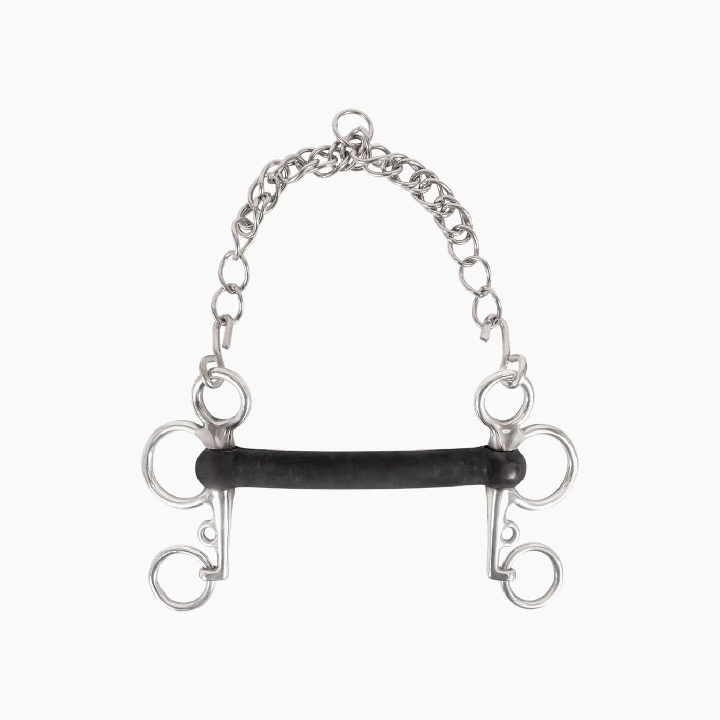 Flat Palate Elastic Pelham Bit Flat Palate Elastic Pelham Bit