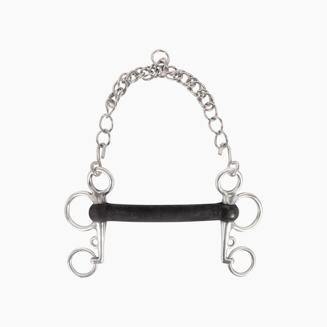 Flat Palate Elastic Pelham Bit