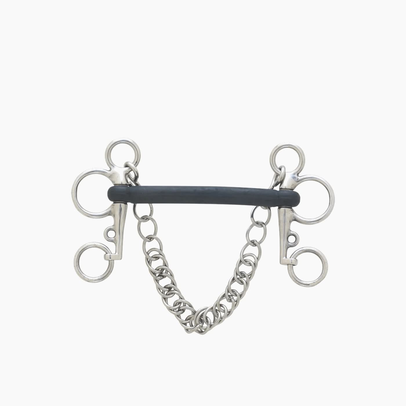 Flat Palate Elastic Pelham Bit Flat Palate Elastic Pelham Bit