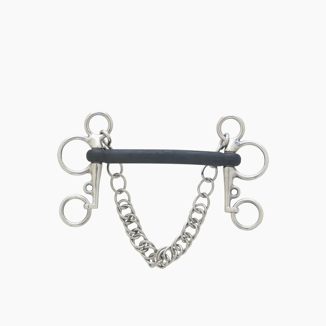 Flat Palate Elastic Pelham Bit