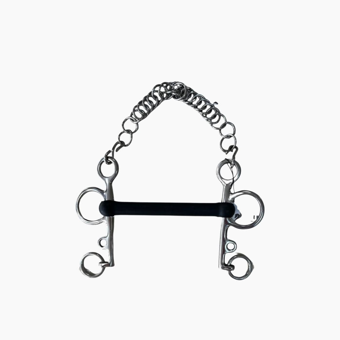 Flat Palate Elastic Pelham Bit