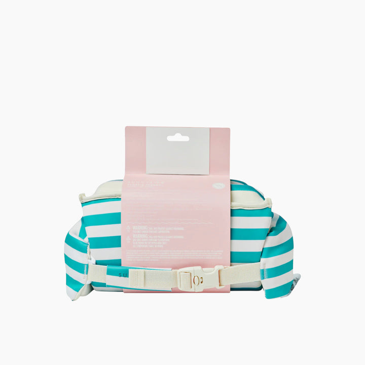 SunnyLife Floatie Jacket 3-6 in Poppy the Peach Green Stripe