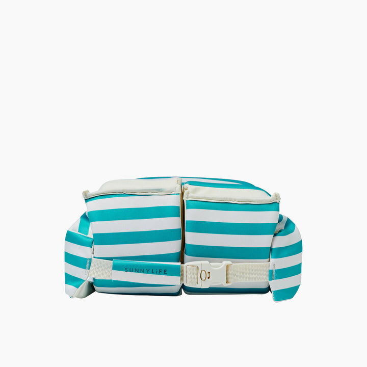 SunnyLife Floatie Jacket 3-6 in Poppy the Peach Green Stripe