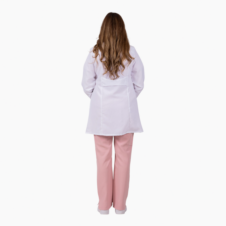 S7 Medical Floracoat Feminine Overcoat in white